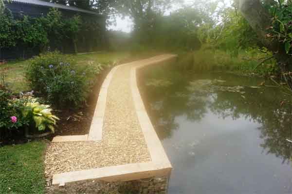 Pathway construction by Ker-Way local Woodbridge builder.