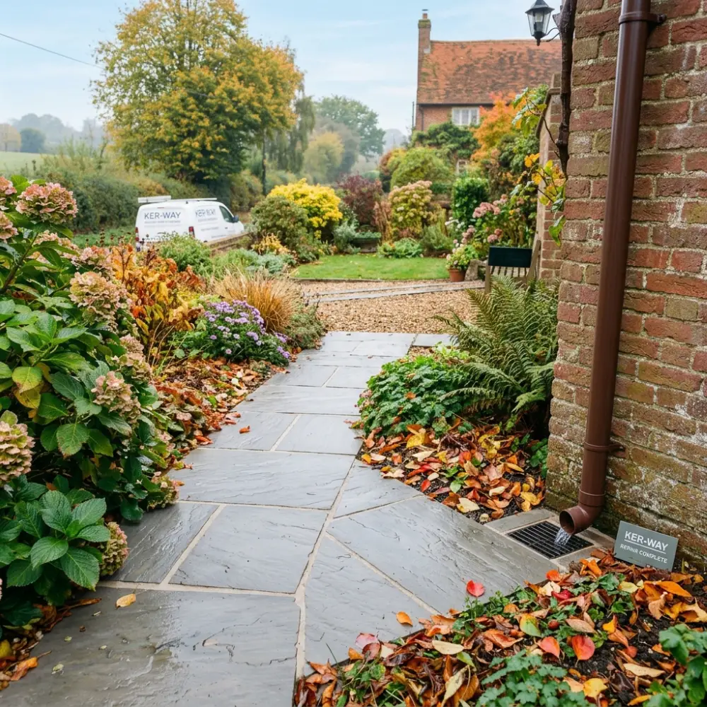 Newly finished patio by Ker-Way Building & Groundworks Ltd