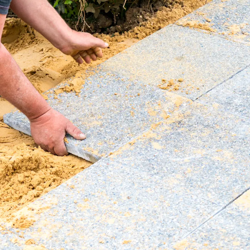 Laying paving slabs Willow Landscaping Ipswich